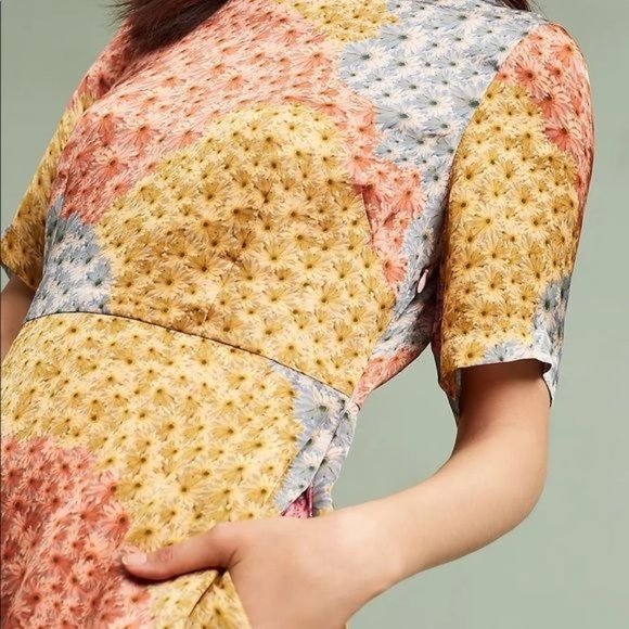 Anthropologie Catria Floral Varun Bahl Dress - Picture 3 of 12